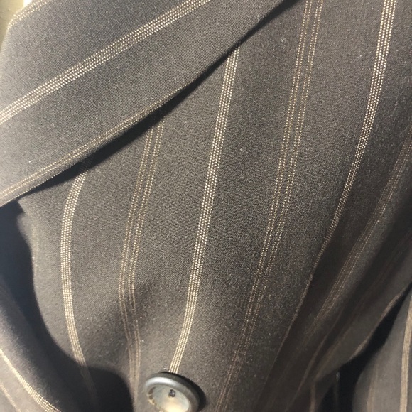 Le Chateau Brown Pin Stripe Suit Jacket - Picture 5 of 6